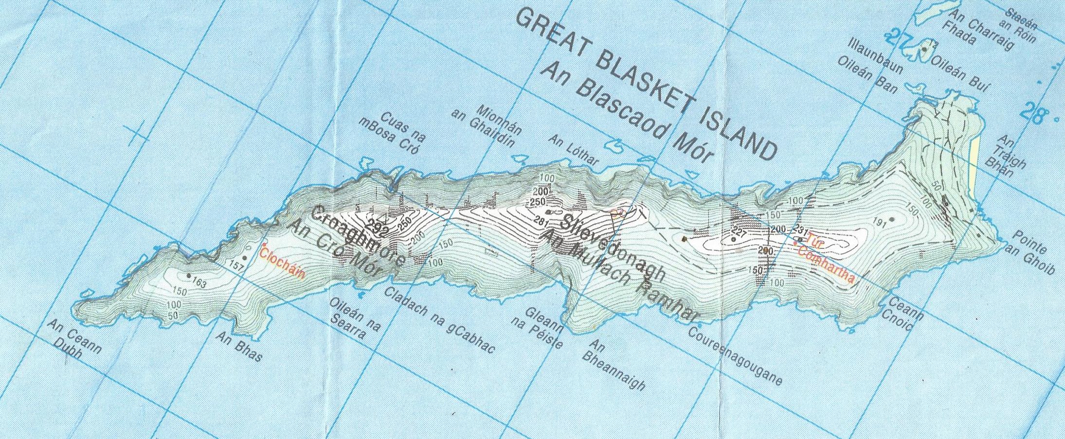 Great Blasket Island Map Gbi Map - Great Blasket Island