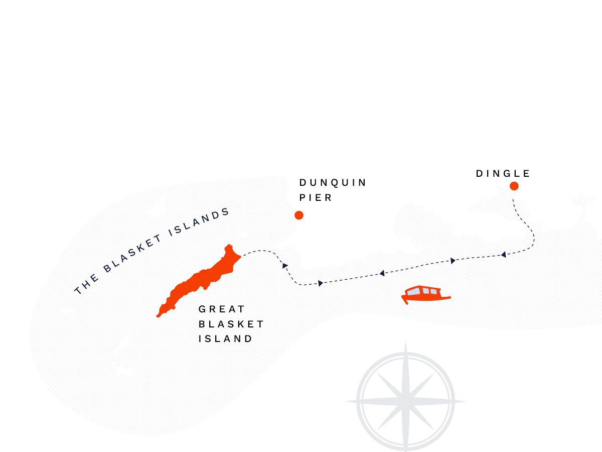 Blasket Island Ferry Map